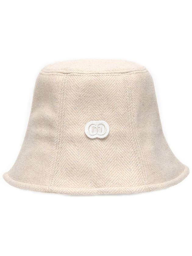 Doyou Know MC Women s Wool Blend Herringbone Jacquard Cream Beige Bucket Hat DO6242AH32 2 - DOYOUKNOWMC GOLF WEAR - BALAAN 2