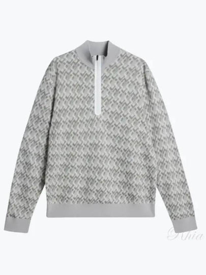 Nate JL Micro Bridge Jacquard Knit Top Grey - J.LINDEBERG - BALAAN 2