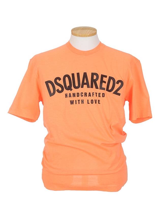 Tight Guy Short Sleeve T-Shirt Orange - DSQUARED2 - BALAAN 3