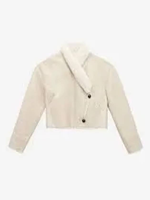 Eriana Reversible Suede Lambskin Leather Single Coat Chalk - ISABEL MARANT - BALAAN 2