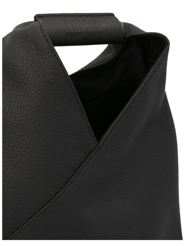 Japanese Leather Mini Tote Bag Black - MAISON MARGIELA - BALAAN 4