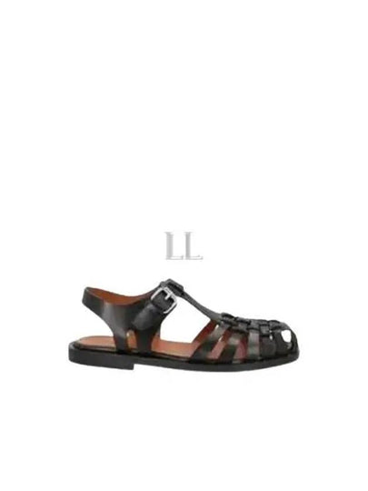 Leather Fisherman Sandals Black - MARNI - BALAAN 2