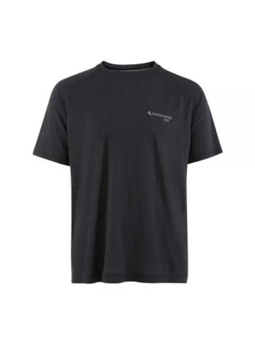 Men's Groa Logo Technical Short Sleeve T-Shirt Raven - KLATTERMUSEN - BALAAN 1