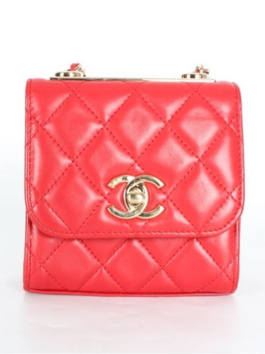 Trendy CC Classic Mini Gold Red - CHANEL - BALAAN 1