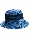 Men's Denver Print Bucket Hat Hibiscus Blue - J.LINDEBERG - BALAAN 2