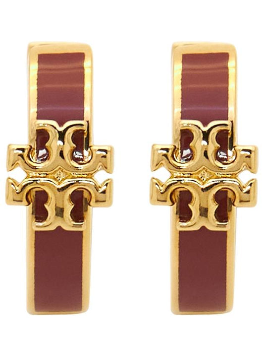 Women's Kira Huggie Hoop Earrings Red - TORY BURCH - BALAAN 1