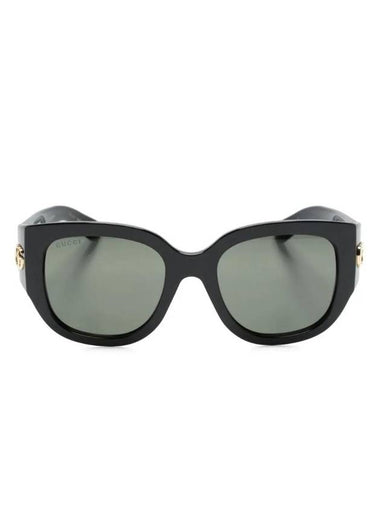 Square Frame Sunglasses Black - GUCCI - BALAAN 1