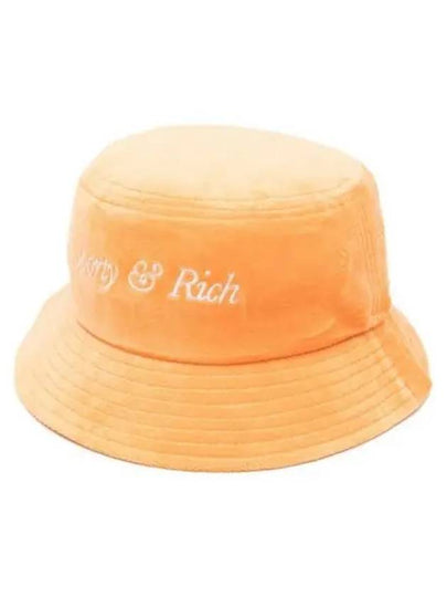 Embroidered Logo Cotton Bucket Hat Orange - SPORTY & RICH - BALAAN 2