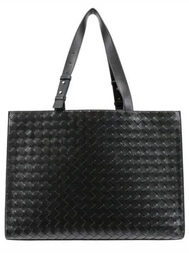 Intrecciato Cargo Leather Tote Bag Dark Green - BOTTEGA VENETA - BALAAN 2