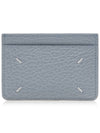 Grain Leather Stitch Card Wallet Pale Blue - MAISON MARGIELA - BALAAN 1