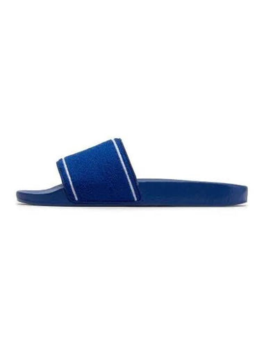 Signature Pony Terry Slides Blue - POLO RALPH LAUREN - BALAAN 1