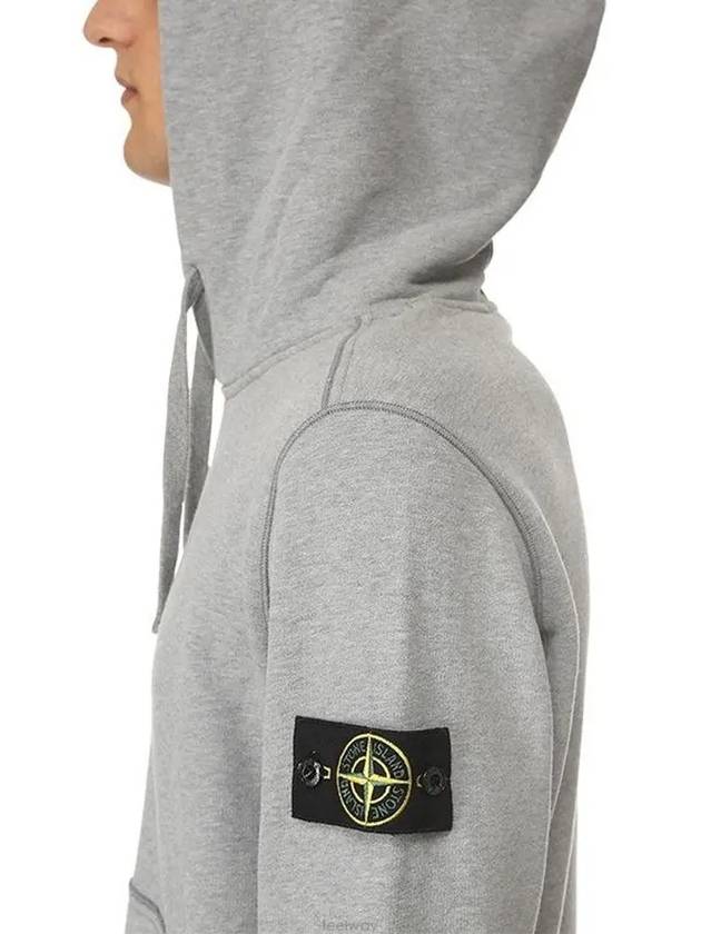 Stone Island Compass Waffen Sleeve Hooded Sweatshirt Gray 691562820 V1064 - STONE ISLAND - BALAAN 4