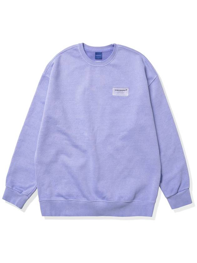 Pigment Heavy Cotton Label Art Sweatshirt Purple - ICONOGRAPHY - BALAAN 6