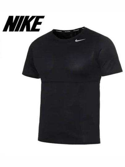 Men s Breed Run Short Sleeve T Shirt Black - NIKE - BALAAN 2