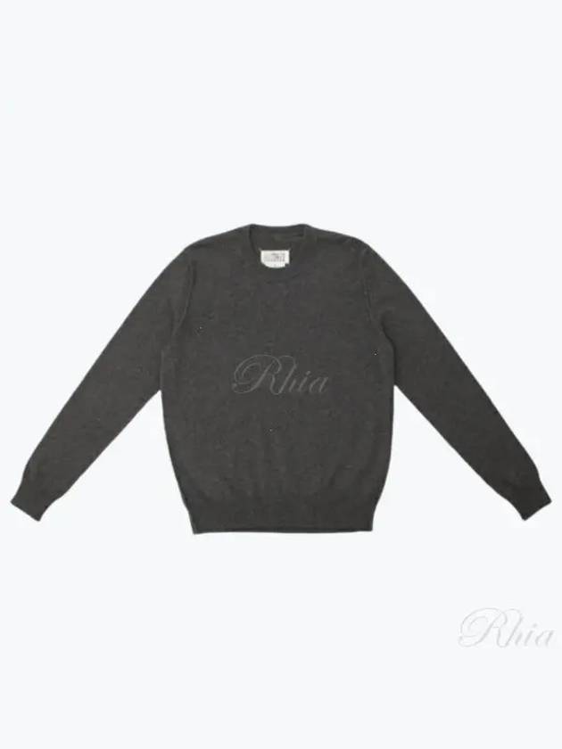 Crew Neck Cashmere Knit Top Grey - MAISON MARGIELA - BALAAN 2