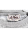 Crew neck shorts sleeve sweatshirt gray XXL 110 - HERMES - BALAAN 8