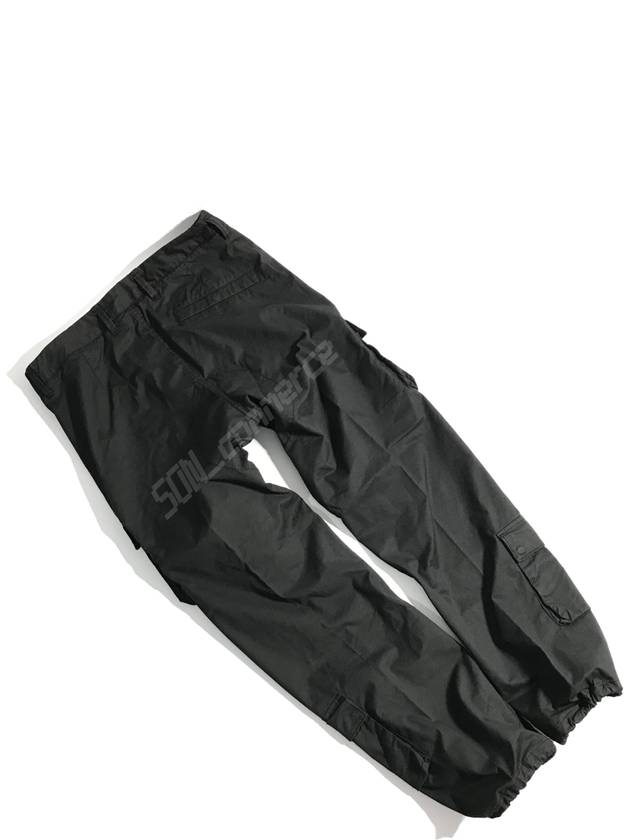 Supima Cotton Twill Stretch Cargo Pants Black - STONE ISLAND - BALAAN 4