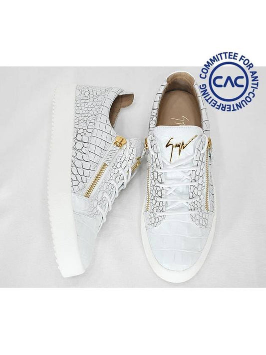 RU70000 049 Frankie White Gold Sneakers - GIUSEPPE ZANOTTI - BALAAN 2