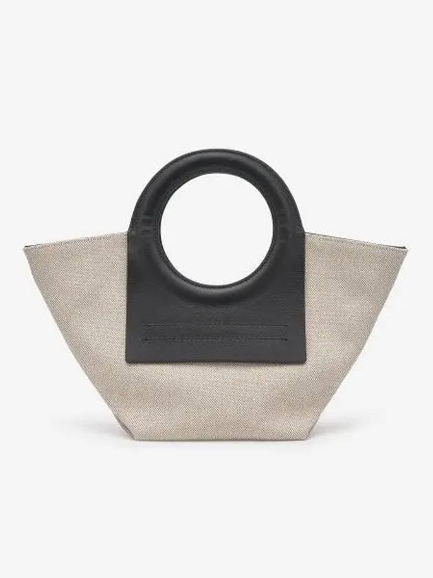 Mini Color Tote Bag Beige Black WBS21CAMI Ami001 - HEREU - BALAAN 1