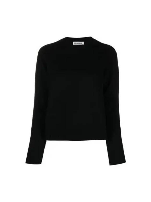 Wool Knit Top Black - JIL SANDER - BALAAN 2