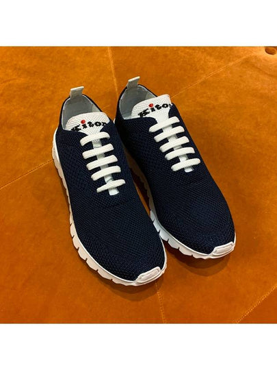 Women's Cashmere Low Top Sneakers Navy - KITON - BALAAN 2