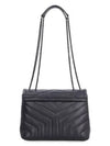 Monogram Loulou Matelasse Y Leather Small Shoulder Bag Black - SAINT LAURENT - BALAAN 4