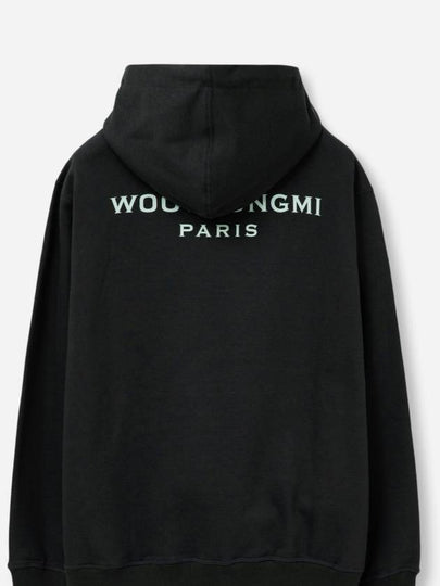 Back Logo Cotton Hoodie Dark Grey - WOOYOUNGMI - BALAAN 2