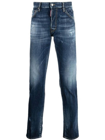 Men's 5 Pocket Cool Guy Denim Jeans Blue - DSQUARED2 - BALAAN.