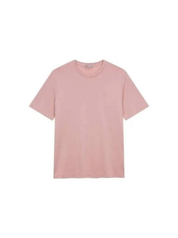 Men s Silky Cotton Logo T Shirt Pink 270521 - HERNO - BALAAN 1