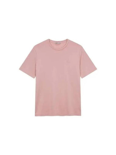 Last Men s Silky Cotton Logo T Shirt Pink 270521 - HERNO - BALAAN 1