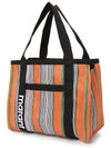 Darwen Striped Nylon Tote Bag Orange - ISABEL MARANT - BALAAN 3