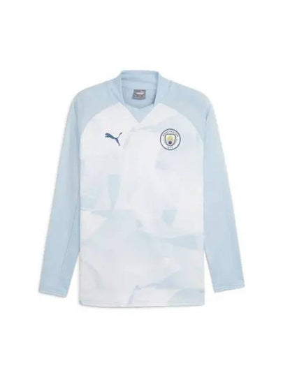 MCFC Manchester City Pre Match LS Long Sleeve T-Shirt Light Blue - PUMA - BALAAN 2