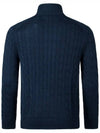 Pony Motif Cable Zipper Knit Cotton Cardigan Navy - POLO RALPH LAUREN - BALAAN 4