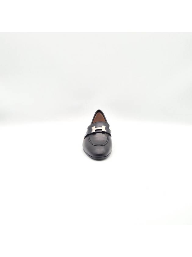 Paris Loafers Goatskin Palladium Noir - HERMES - BALAAN 8