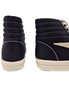 Dark Shadow Vintage Cotton High Top Sneakers Black - RICK OWENS - BALAAN 6