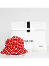 23C Check Tweed Bucket Hat Red AA8841 - CHANEL - BALAAN 1