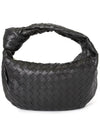 Teen Jodie Intrecciato Leather Tote Bag Black - BOTTEGA VENETA - BALAAN 2