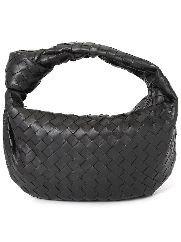 Teen Jodie Intrecciato Leather Tote Bag Black - BOTTEGA VENETA - BALAAN 2