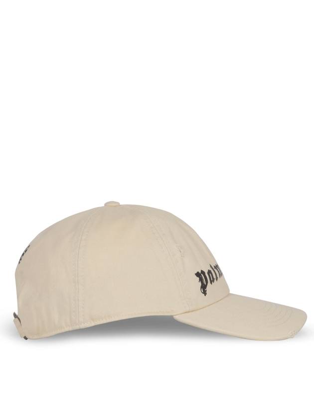 Logo Ball Cap Ivory - PALM ANGELS - BALAAN 3