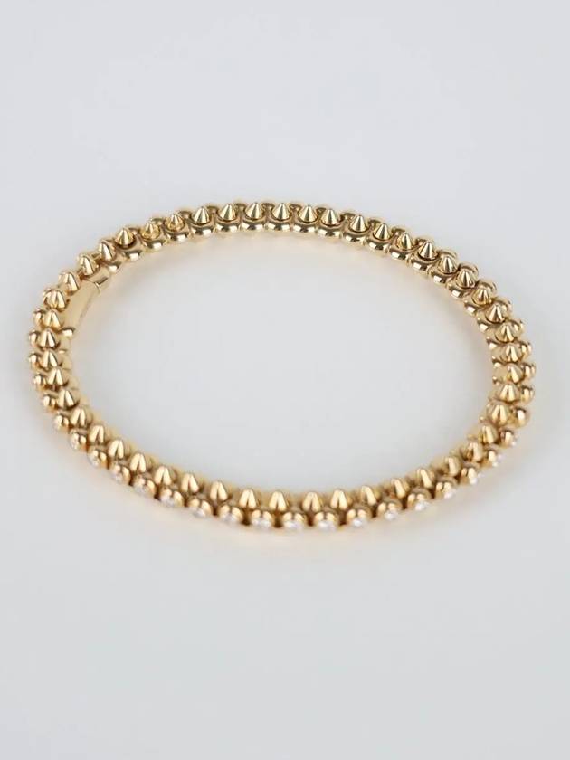 Diamond Clashed Bracelet Pink Gold - CARTIER - BALAAN 3