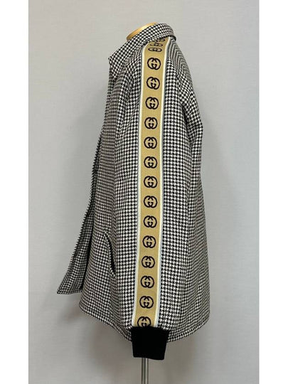 GG interlocking logo striped houndstooth blouson jacket 110 - GUCCI - BALAAN 2