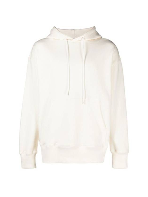 Back Logo Kangaroo Pocket Hoodie Ivory - MSGM - BALAAN 2