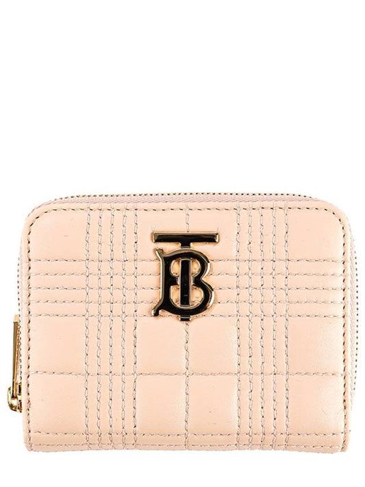 Lola Quilted Zipper Card Wallet Pink - BURBERRY - BALAAN 2