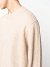 Signature Stitch Crew Neck Wool Alpaca Knit Top Beige - MAISON MARGIELA - BALAAN 4