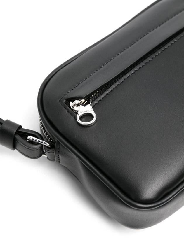 Camera Slim Leather Shoulder Bag Black - COURREGES - BALAAN 5