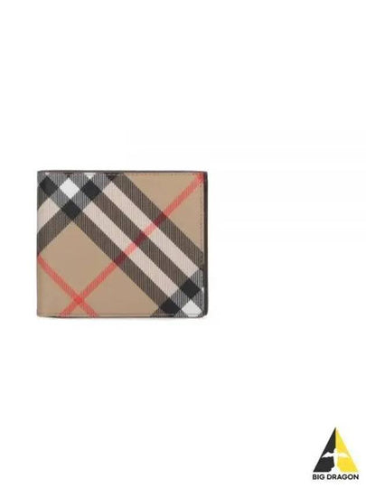 Check Half Wallet Beige - BURBERRY - BALAAN 2