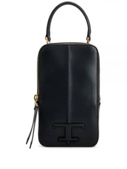 T Timeless Phone Cross Bag Black - TOD'S - BALAAN 2