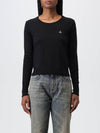 ORB Embroid Logo Knit Top Black - VIVIENNE WESTWOOD - BALAAN 2