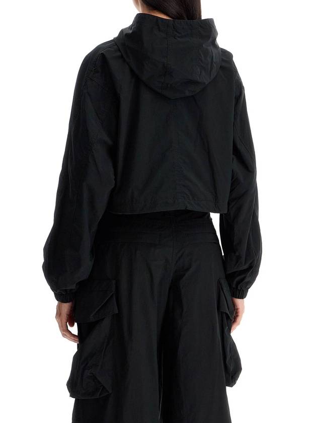 cropped hooded jacket with - ALEXANDER WANG - BALAAN 3