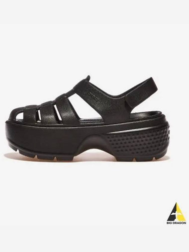 Stomp Fisherman Sandals BLACK - CROCS - BALAAN 1